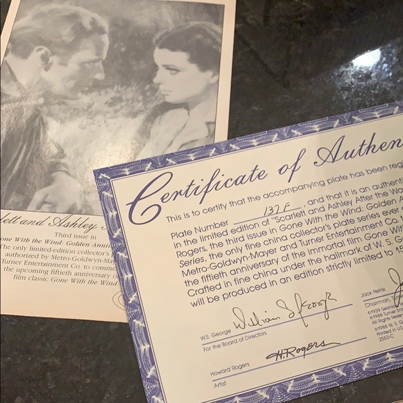 Trio of Gone with the wind plates - Picture 3 of 3